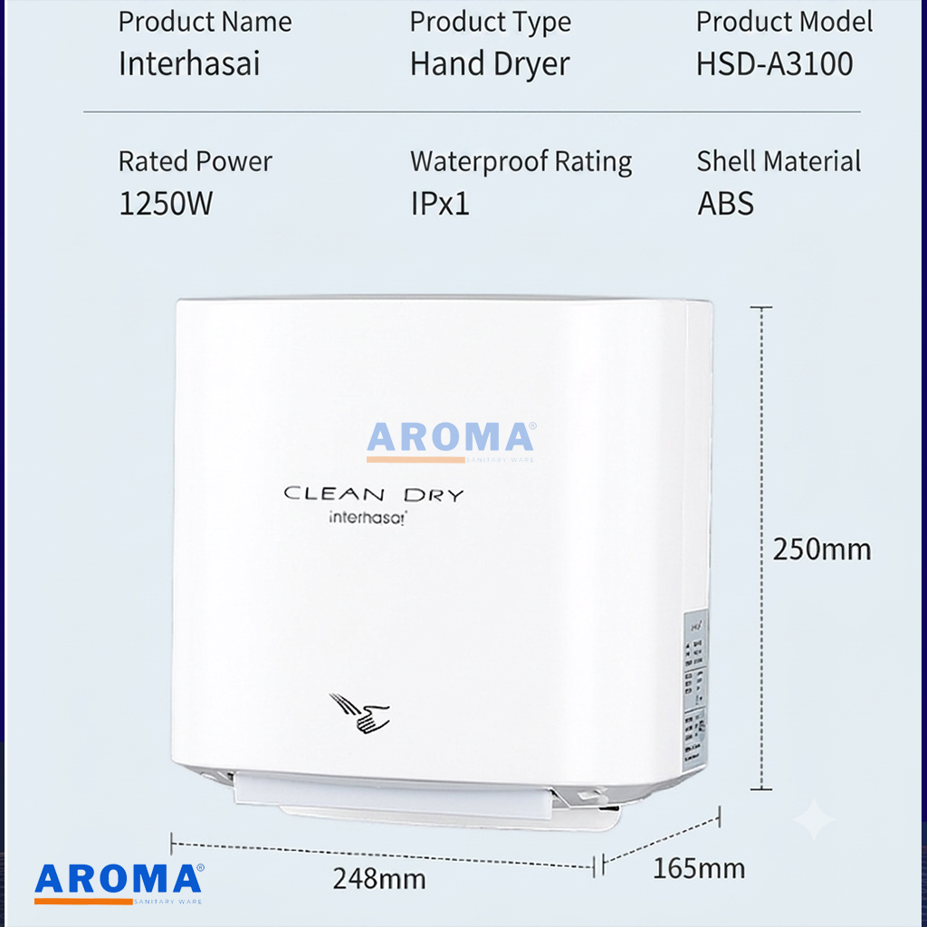 Máy sấy tay tự động interhasa A-3100